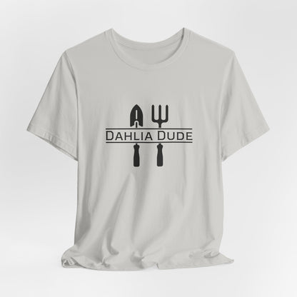 Dahlia Dude T-Shirt - Dad Gardening Graphic Tee