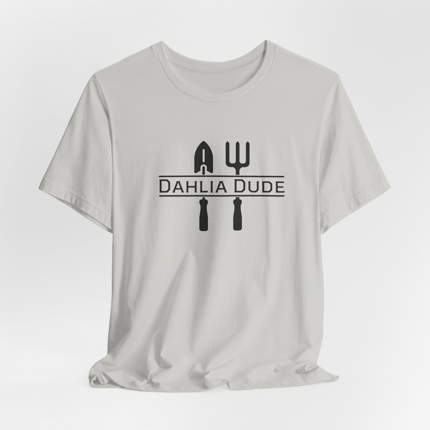 Dahlia Dude T-Shirt — Dad Gardening Tool Graphic Tee