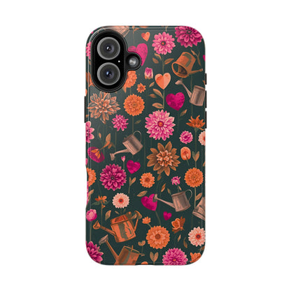 Dahlia Garden Phone Case - Floral Tough Case