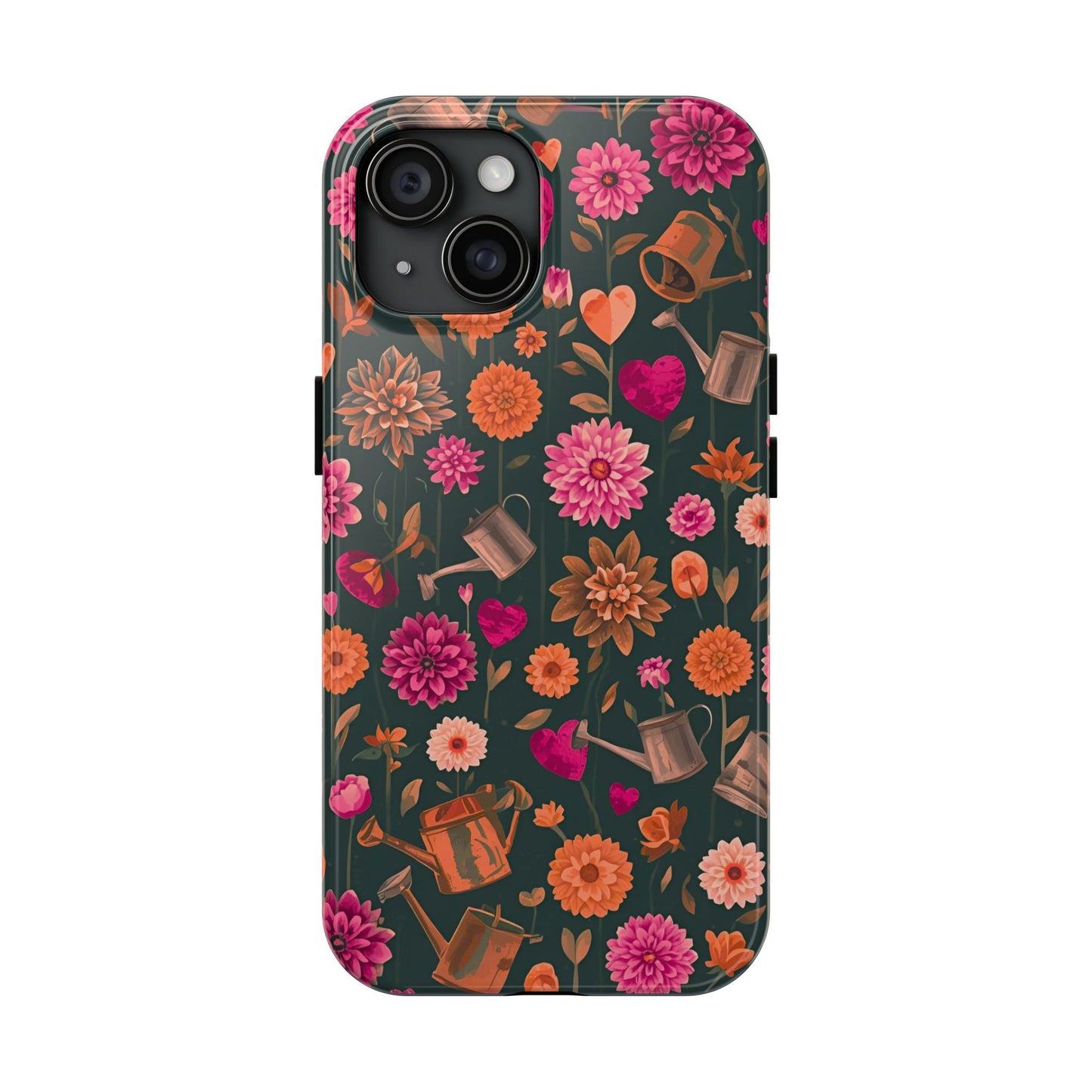 Dahlia Garden Phone Case - Floral Tough Case