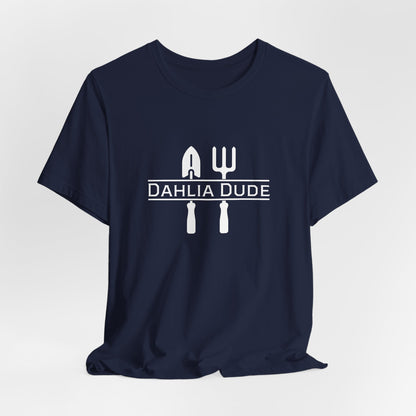 Dahlia Dude T-Shirt - Dad Gardening Graphic Tee