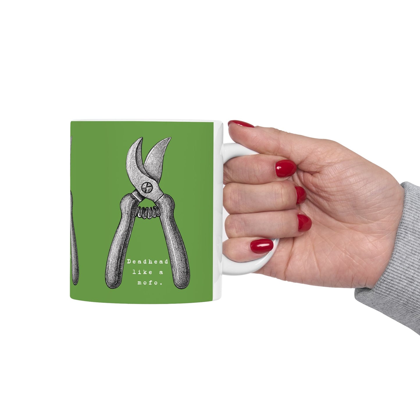 Deadhead Like a Mofo Dahlia Gardener Coffee Mug Cup