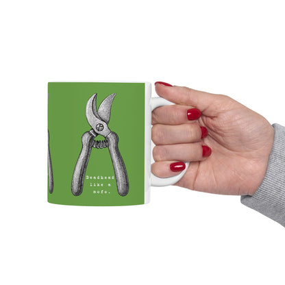 Deadhead Like a Mofo Dahlia Gardener Coffee Mug Cup